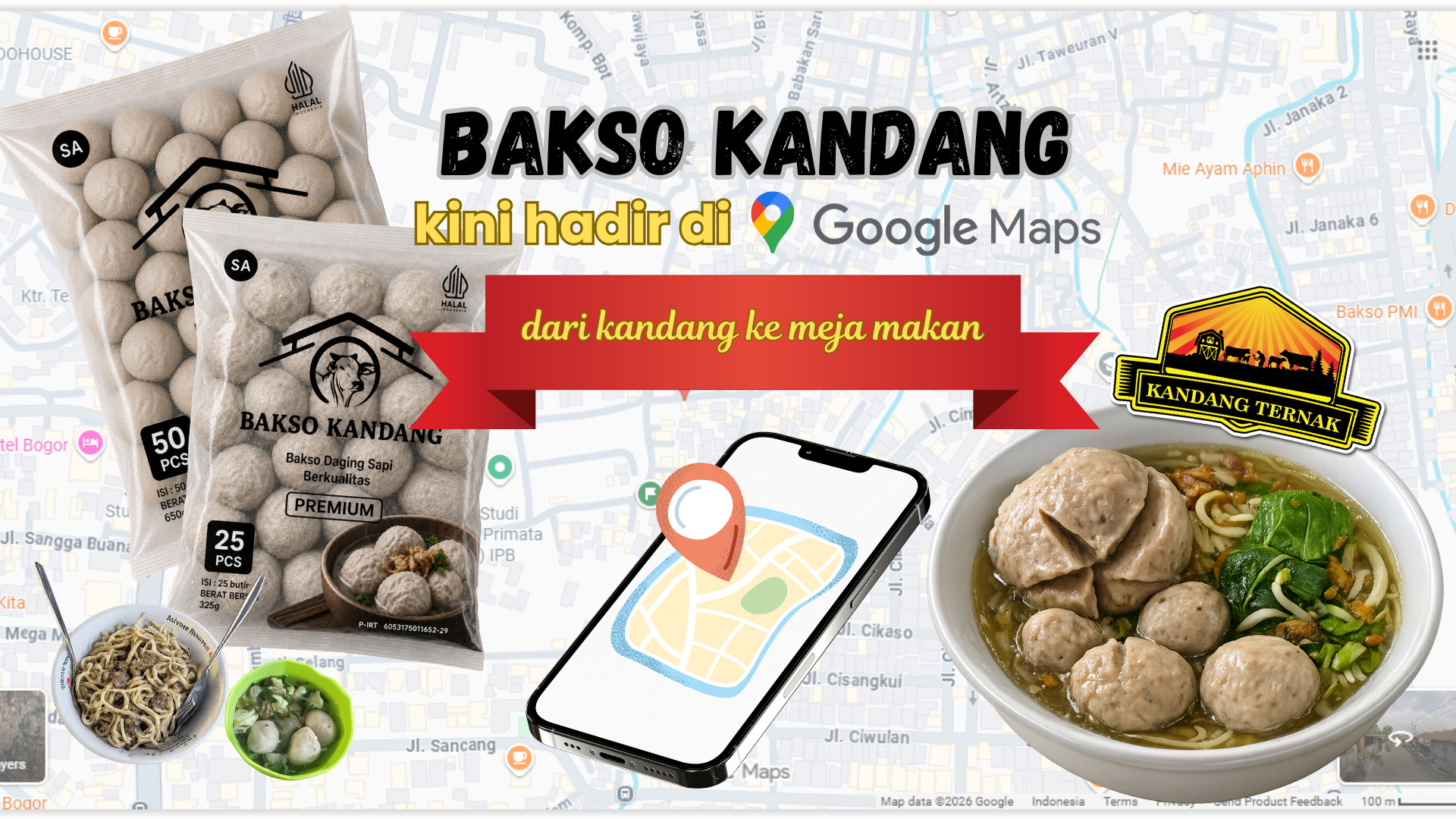 bakso kandang di gMaps
