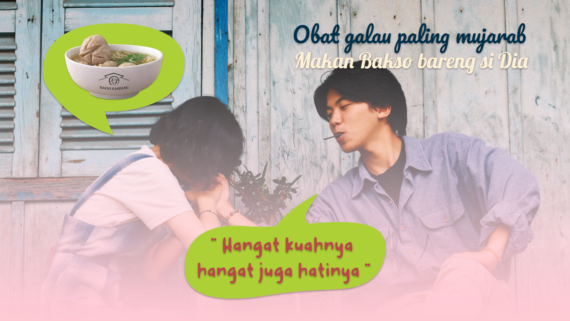 makan bakso bareng dia