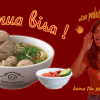 makan bakso pedas
